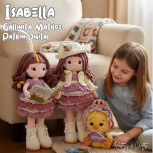 Muñeca Isabella y Gallinita Matilde