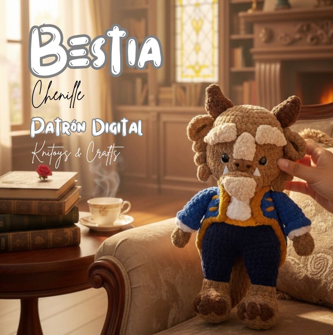 Princesa Bella y Bestia - Chenille - Imagen 4