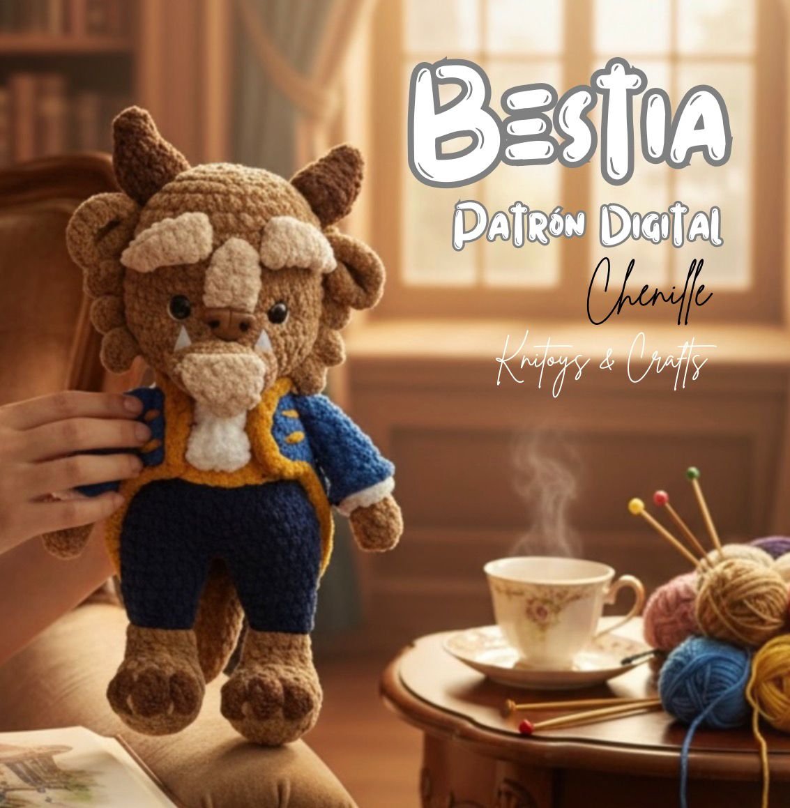 Princesa Bella y Bestia - Chenille - Imagen 3