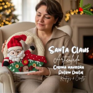Santa Claus Articulado 2026-2027 + Corona Navideña