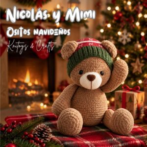 Ositos Navideños Amigurumis Nicolás y Mimi